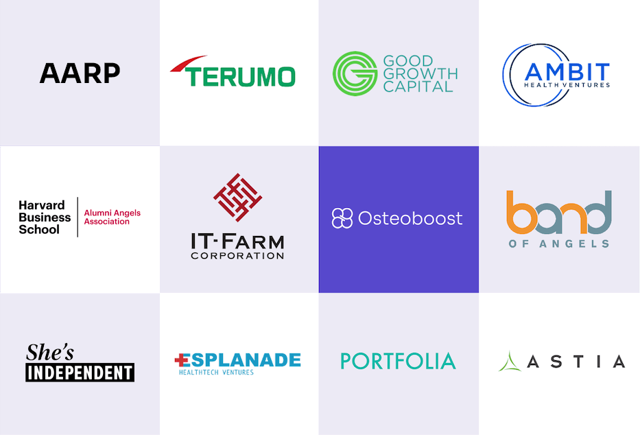 Investors in Osteoboost 3 logos of investors in Osteoboost